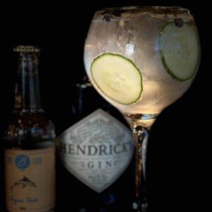 Hendrick's  Gin + Three Cents Aegean Tonic