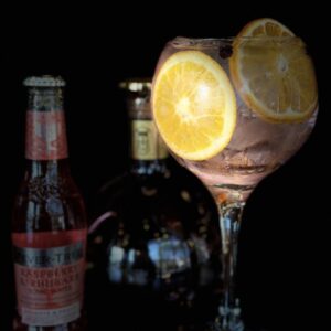 Mrs. Millicent Gin + Fever Tree Raspberry & Rhubarb