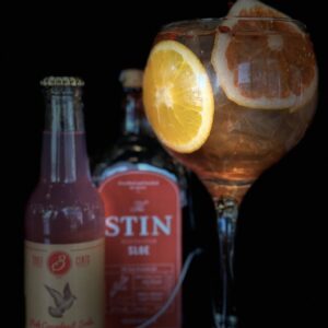 The Stin Sloe Gin + Pink Grapefruit